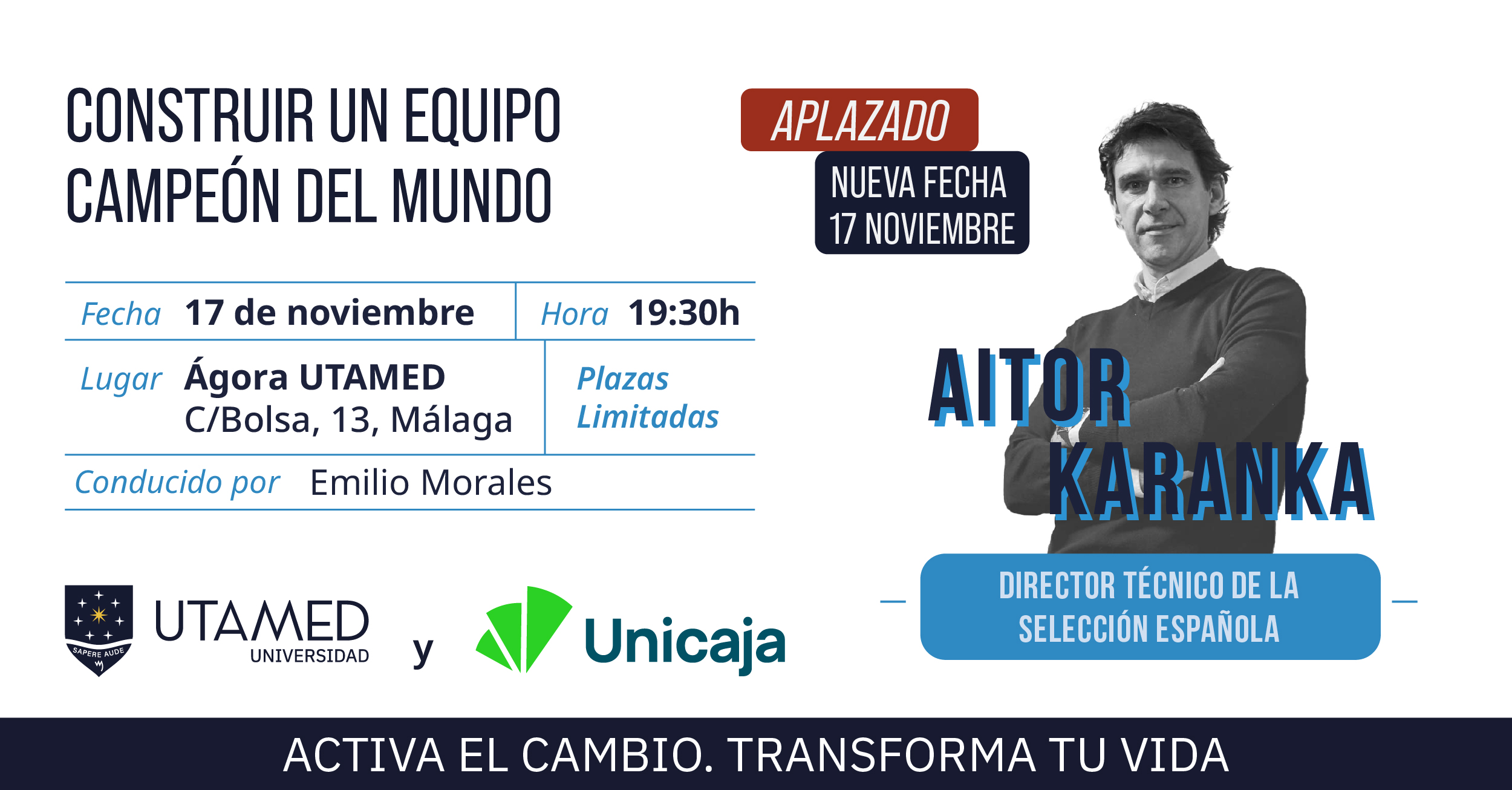 Aitor Karanka en Ágora UTAMED