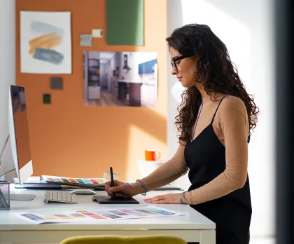 Estudiante de la carrera de Diseño Gráfico online