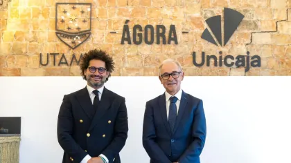 Paco Ávila presidente de UTAMED e Isidro Rubiales CEO de Unicaja