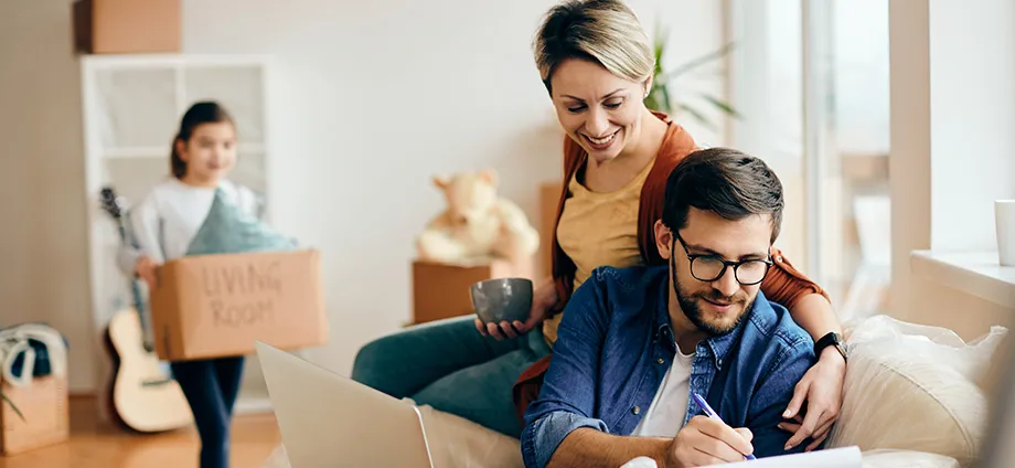 Familia sabiendo lo que es un usufructuario