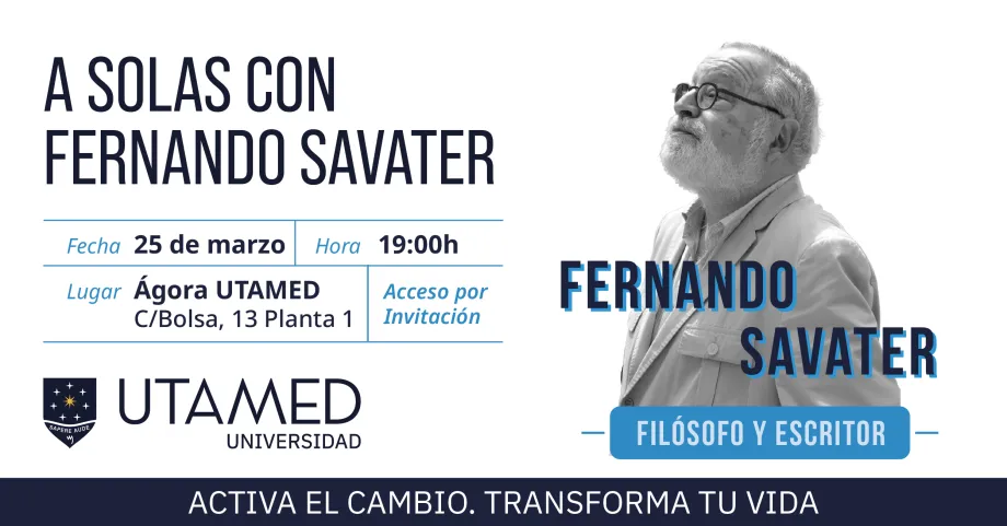 Ficha del evento a solas con Fernando Savater