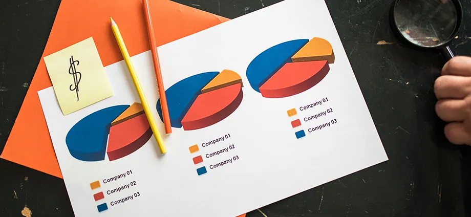 Gráfico de sectores circulares representando qué es un clúster de empresas