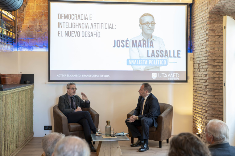 José María Lassalle en el evento de Ágora UTAMED