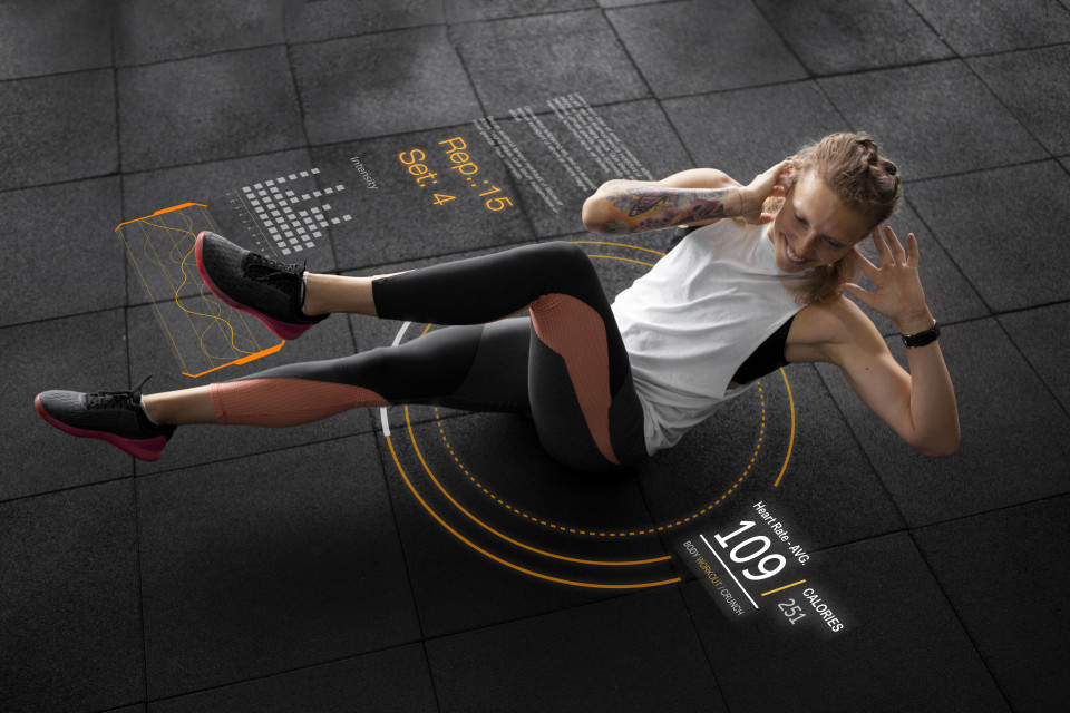 Estudiante del Máster en IA en el Deporte haciendo ejercicio