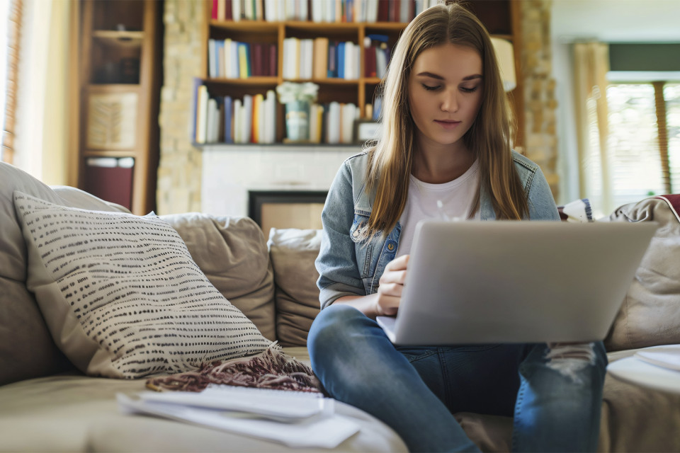 Estudiante de uno de los cursos universitarios online de UTAMED