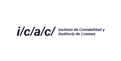 Logo del Instituto de Contabilidad y Auditoría de Cuentas, empresa colaboradora del Grado en Finanzas y Contabilidad