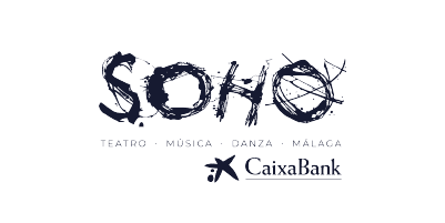 Logo de Soho Teatro Caixabank, empresa colaboradora del Grado en Diseño Gráfico