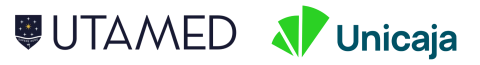 Logo conjunto de UTAMED y Unicaja