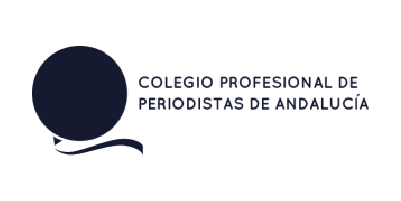 Logo colegio profesional de periodistas de Andalucía, empresa que colabora en el grado en marketing