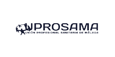 Logo de la unión profesional sanitaria de Málaga, empresa que colabora en el grado en Nutrición Humana y Dietética